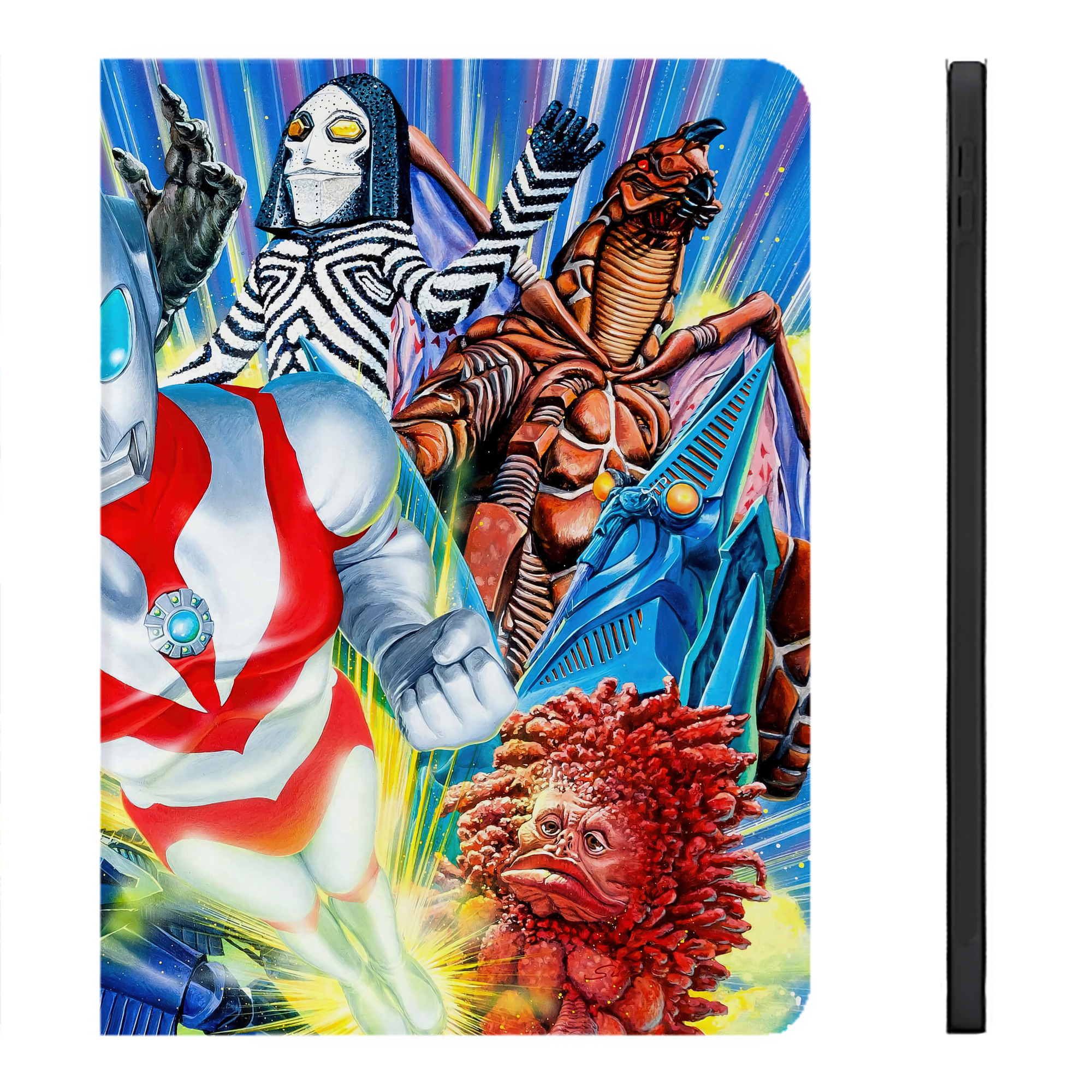 （画像用） ウルトラマン Ultraman IPadケース ペンホルダー付き ブックスタイルデザイン